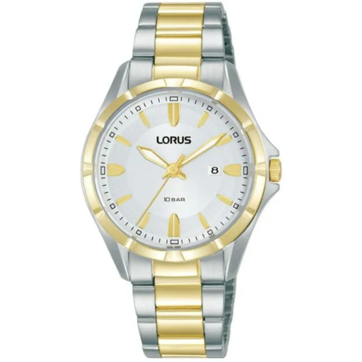 Dit is een dameshorloge van het merk Lorus. Het is een analoog horloge gemaakt van staal. De diameter van de kast is 32 mm mm en de kast is 9.8 mm mm dik.
De verdere specificaties van het horloge zijn als volgt:
Kastvorm: rond
Kastkleur: tweekleurig
Kastmateriaal: staal
Bandbreedte: 14 mm
Bandlengte: 222 mm
Sluiting: vouwsluiting met drukker
Wijzerplaatkleur: wit
Glassoort: hardlex mineraal glas
Waterdichtheid: 10 ATM
Techniek: quartz