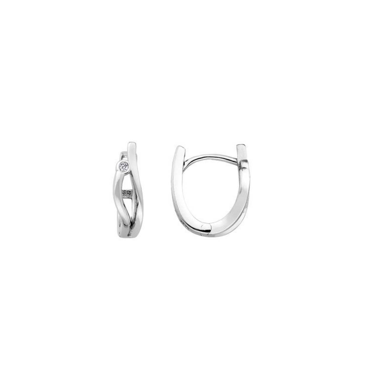 MY iMenso Creoli creol "Deli CZ 14mm" (925/rhodplated)