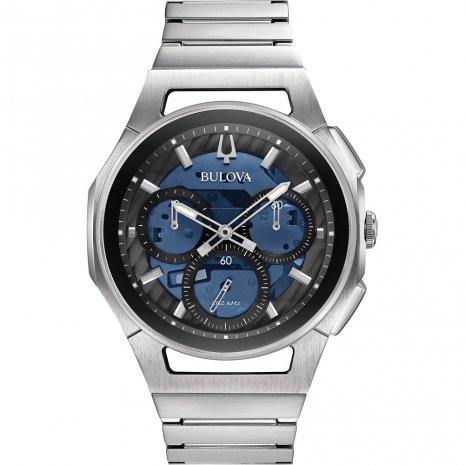 Dit Bulova horloge heeft een roestvrijstalen kast met een diameter van 44mm en is voorzien van een metalen band. In de kast bevindt zich een kwaliteitsuurwerk en is afgewerkt met saffierglas.

Het horloge is 3ATM. Dit betekent dat het horloge spatwaterdicht is. Verder wordt het horloge geleverd met 2 jaar wereldwijde garantie.