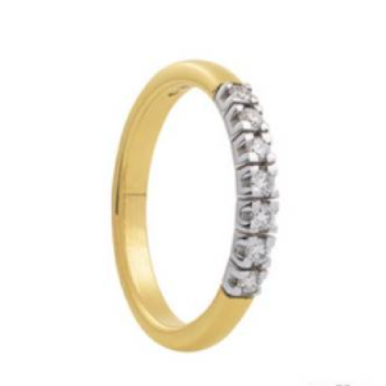 Eclat bicolor ring met scharnier ,maat 18 model M703, 7x0.05crt G/VVS