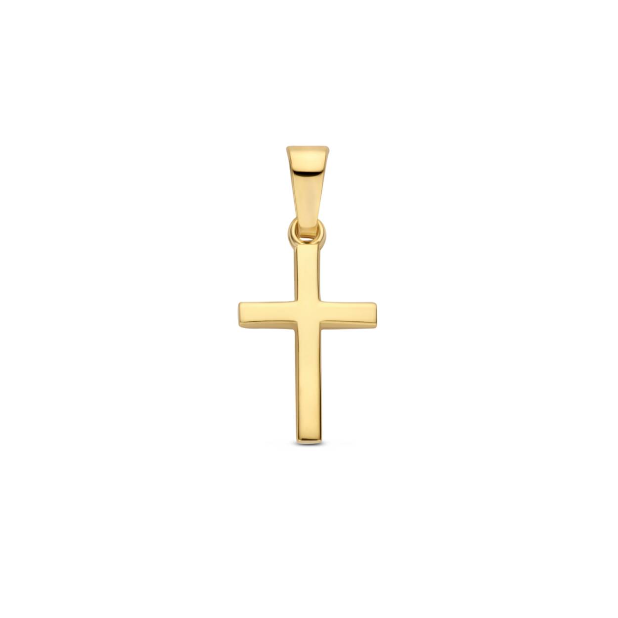 14krt gouden kruis 9x13mm