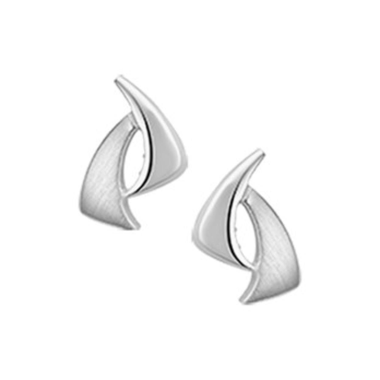 zilver gerhodineerd oorknoppen