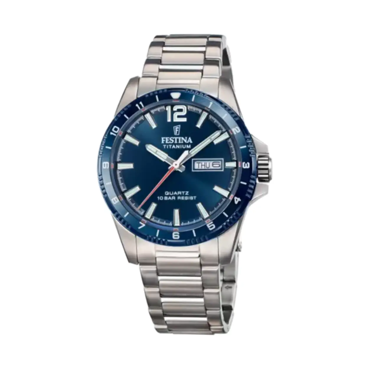 Festina heren horloge F20698/2 met een titanium kast en een mineraal glas met een titanium band/armband.

Festina horloges zijn de perfecte mix van elegantie en functionaliteit.Festina biedt een herkenbaar design, constante technologische evoluties en en een perfecte prijs/kwaliteit garantie
