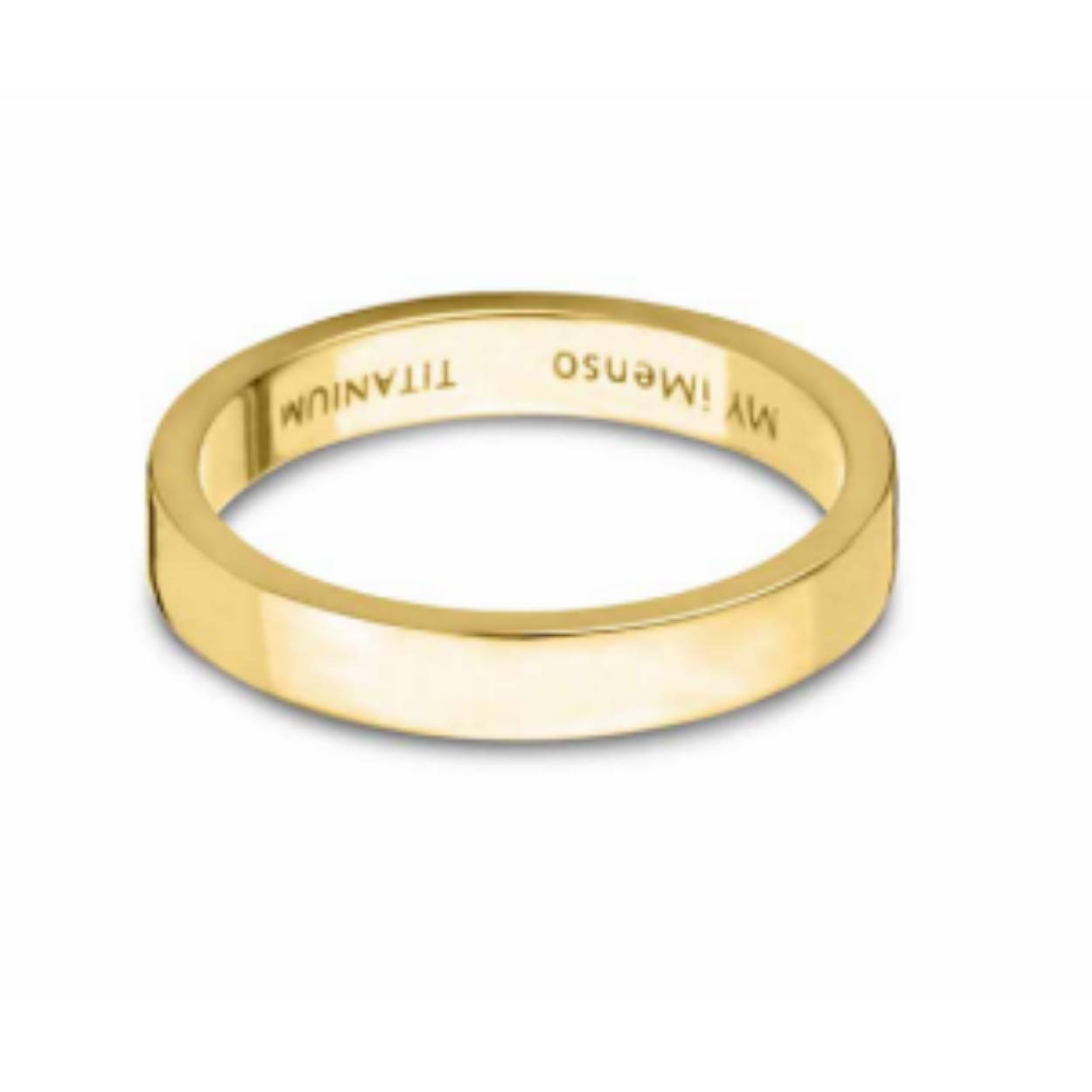 MY iMenso ring 4mm titanium (titanium/ip-gold) size 54 mt 17