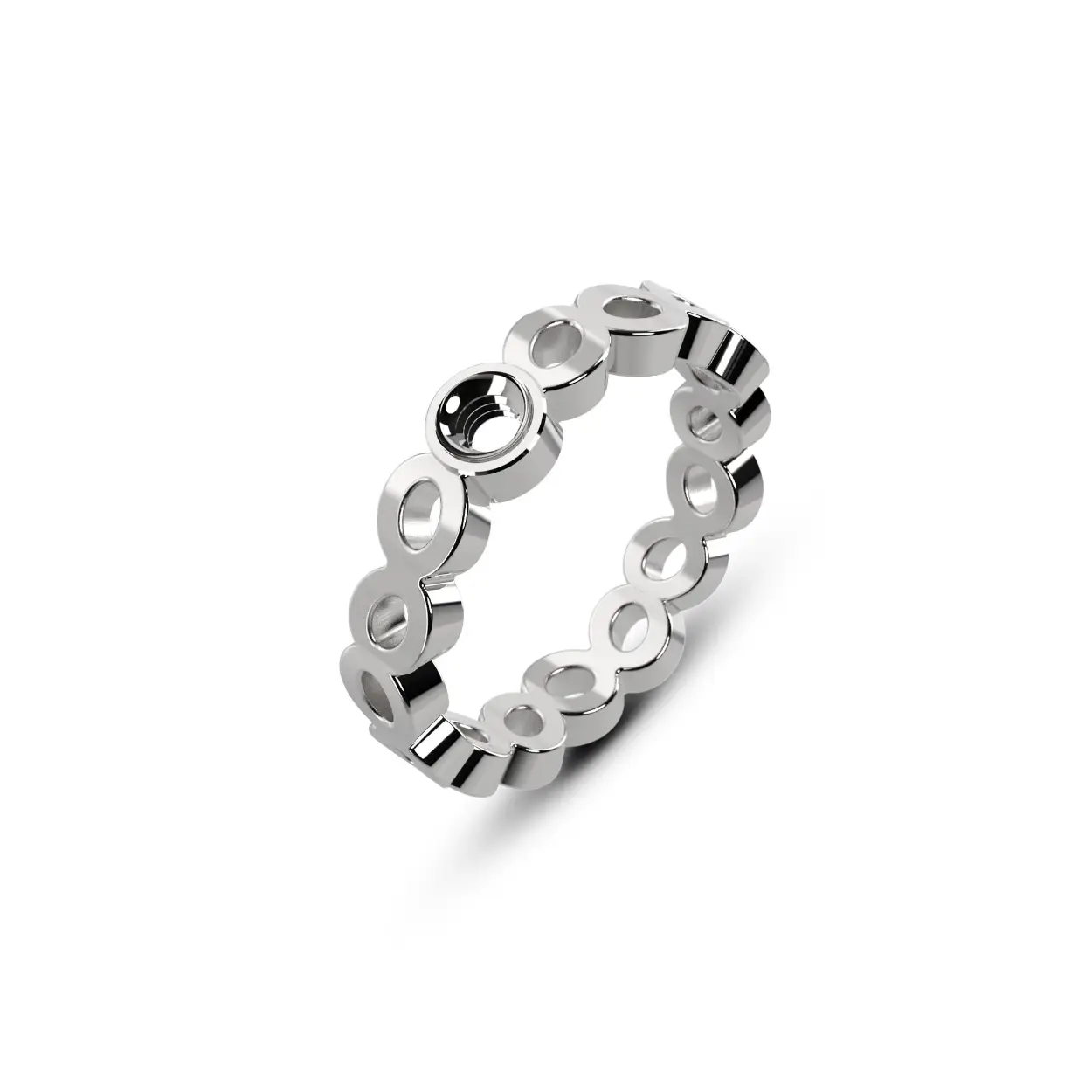 De Melano Twisted Talia ring is de eerste opengewerkte ring binnen de Twisted collectie. De open ovaaltjes hebben een speelse en elegante look. 