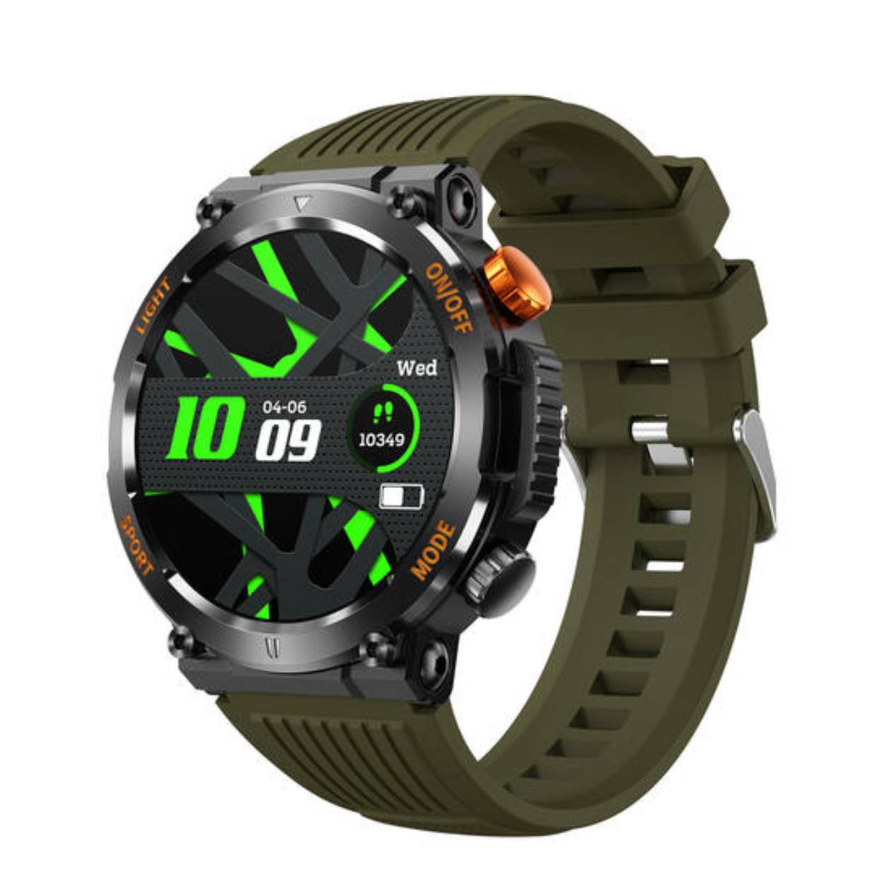 SMARTY2.0 SW077B Smartwatch Alloy Siliconen 48mm
Dit Smarty Smartwatch horloge met nr: SW077A is een stap in de toekomst. De zwarte kast is gemaakt van metaal met een gehard glas. Aan de kast zit een groene siliconen band met een gespsluiting. Het ronde horloge heeft een afmeting van 48mm en is spatwaterdicht. In de rand van de kast vallen de rode letters op, evenals de rode drukknop. Deze smartwatch is sportief, stijlvol, maar zeker gebruiksvriendelijk. Om door apps, berichten en tekst te bladeren hoeft je alleen maar op het glas te tikken of de knop te gebruiken. 

Merk:
SMARTY2.0
Smartwatches verbinden je met de wereld. 
SMARTY2.0 biedt een brede keuze aan vormen en functionaliteiten. Een ronde of rechthoekige smartwatch? Eentje voor de smalle pols? Een ladies watch of een kids watch?  SMARTY2.0 heeft het allemaal.
De keuze qua functionaliteiten is onuitputtelijk: bluetooth bellen, stappenteller, hartslag- en bloeddrukmeter,  meerdere verschillende sporttrackers, menstruatie en ovulatie herinneringen, ingebouwde GPS, vind mijn smartphone en heel veel meer. Maak je eigen keuze.
Iedere SMARTY werkt zowel met iOS als met Android en is moeiteloos via een QR-code te koppelen met iedere mobiele telefoon. Misschien wel dé makkelijkste smartwatch voor iedereen.
SMARTY2.0 staat voor hoge kwaliteit in een betaalbaar prijssegment: € 79 - € 199.

Highlights:
- Geschikt voor Android en iOS  
- De Smartwatch heeft Bluetooth call 
- Hoge batterij efficientie
- 24 uur hartritme meting
- Bevat smart music 
- Door de verschillende meters en tellers is het mogelijk om onder andere de hartslag, stappen, snelheid, slaap, luchtdruk, stress, hoogte- en diepte te meten
- D.m.v. de ingebouwde GPS, is het mogelijk om offline te navigeren en achteraf je route terug te kijken (zonder dat de telefoon in de buurt is)
- Stof,- Waterdichtheid: IP68