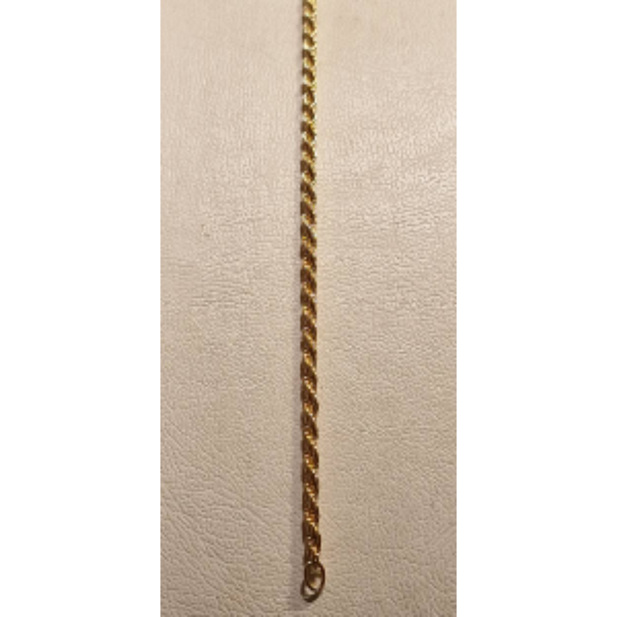 14k rosé goud massieve koordarmband, 2.1 cm dikte en 19 cm lang