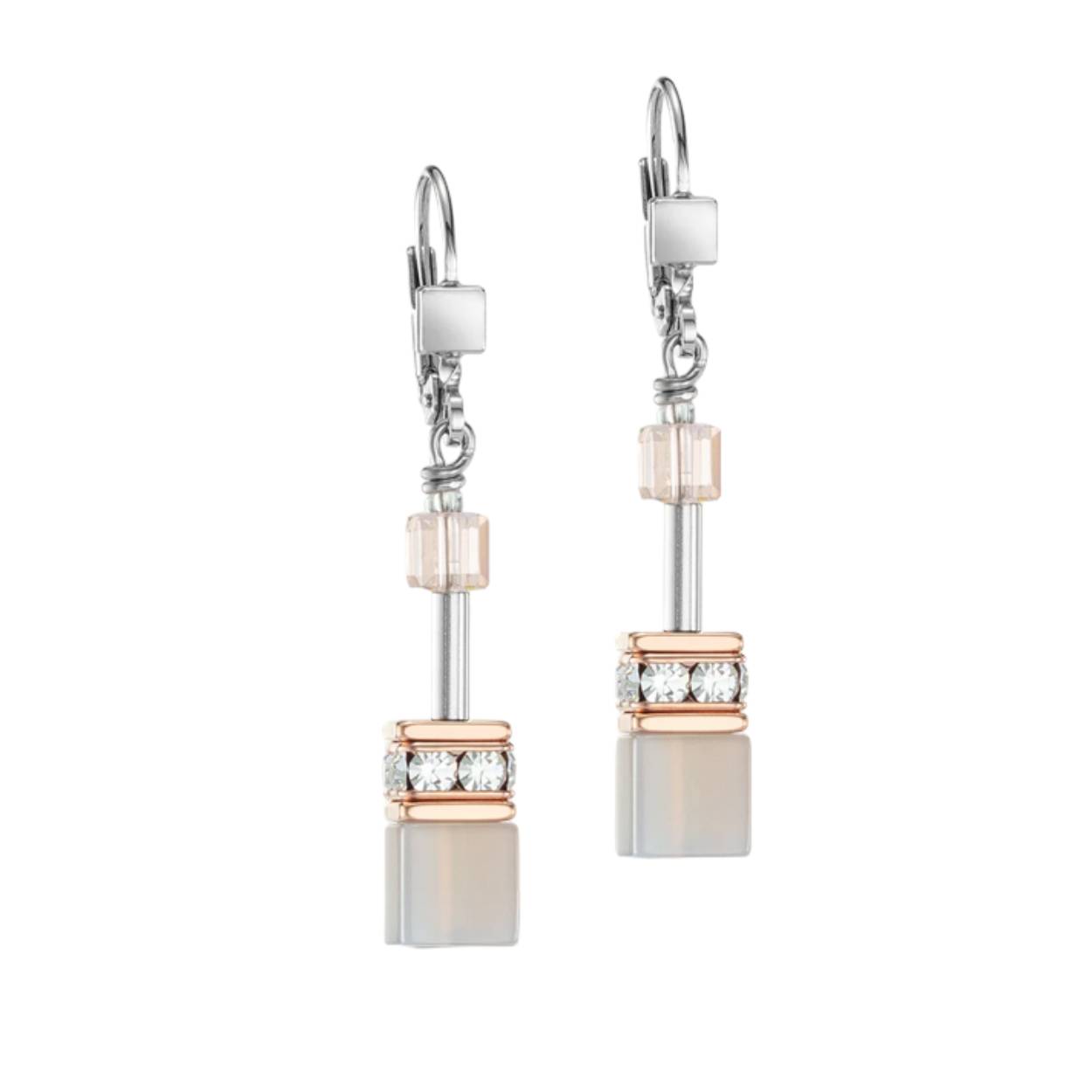 Oorhangers Peach rosegold 
