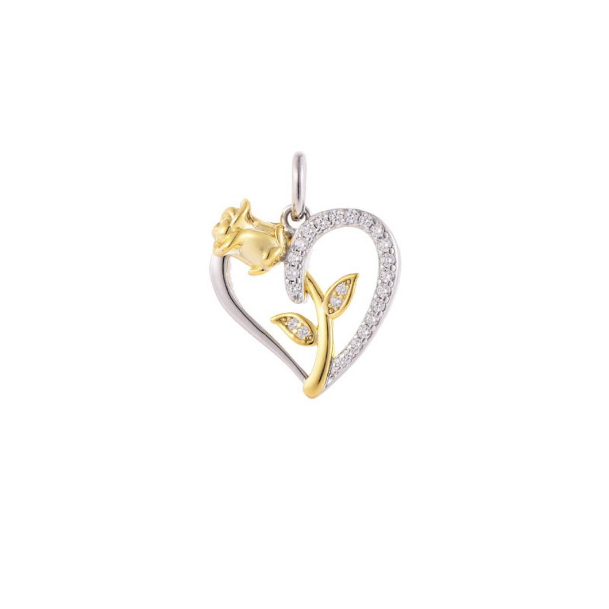 MY iMenso ODM "Cuore e Tuli CZ 18mm" pendant (925/rhod-plated)