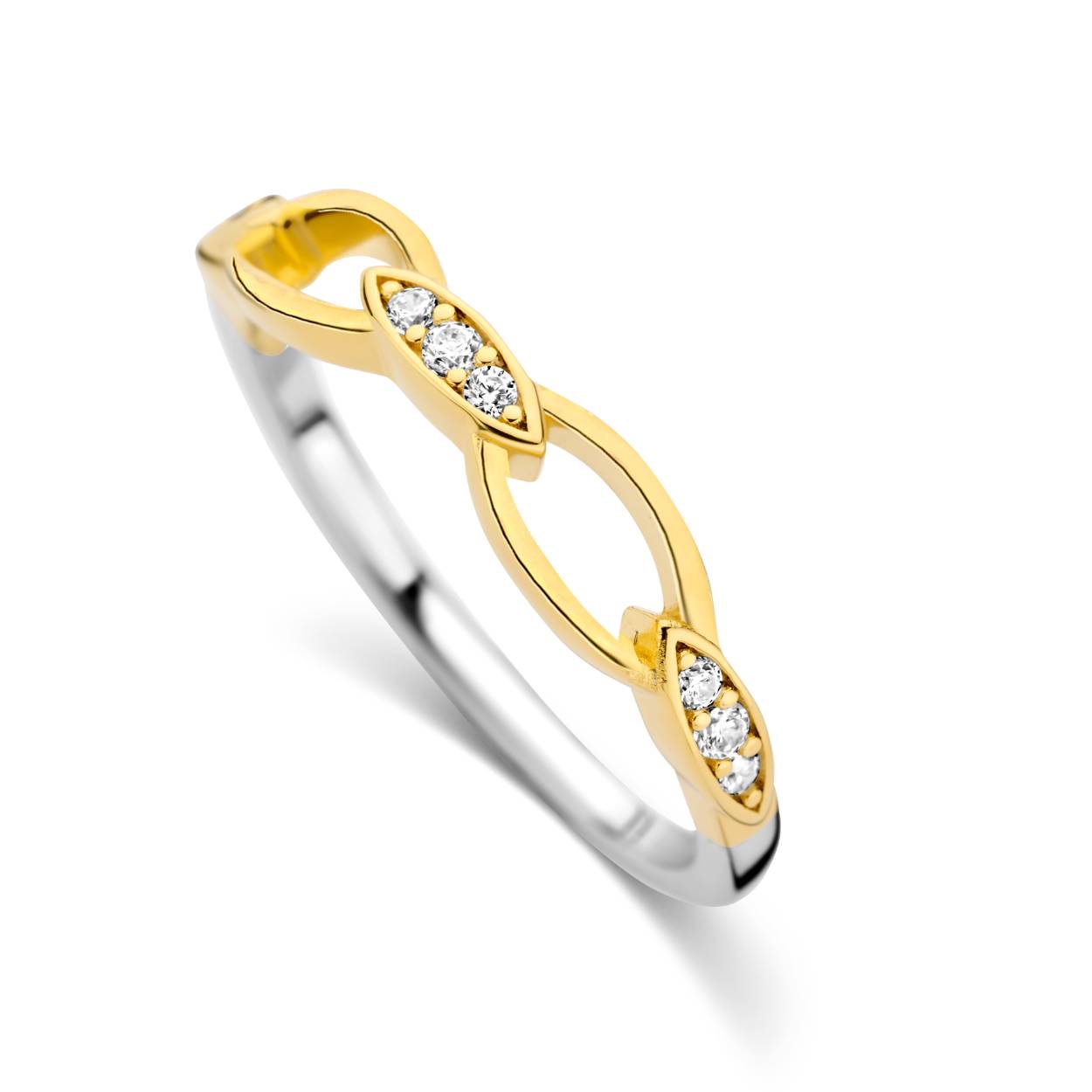 Zilveren ring met zirkonium van het merk Silver Rose
Maat: 54
Materiaal: 925 zilver, gedeeltelijk verguld met 18 kt goud
Bijhorende armband ook verkrijgbaar