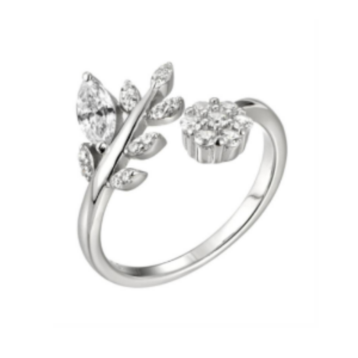 MY iMenso ODM "Regina Crystal CZ" ring (925/rhod-plated) size 56 / 17 3/4