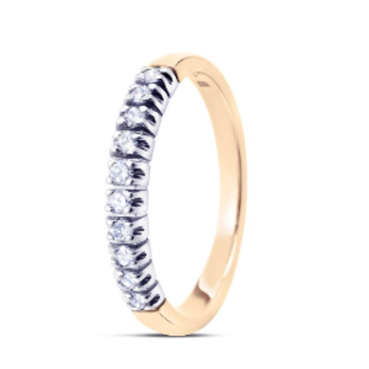R&C ALLIANCE RING MET 5 X 0.01CT DIAMANT P/W