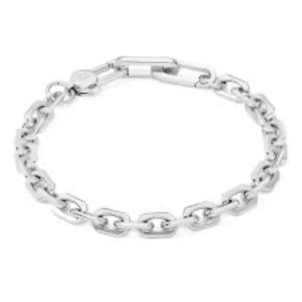 Coeur de Lion heren armband staal; schakel.