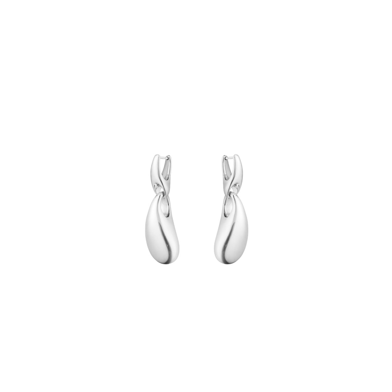 GEORG JENSEN ZILVER OORHANGER REFLECT