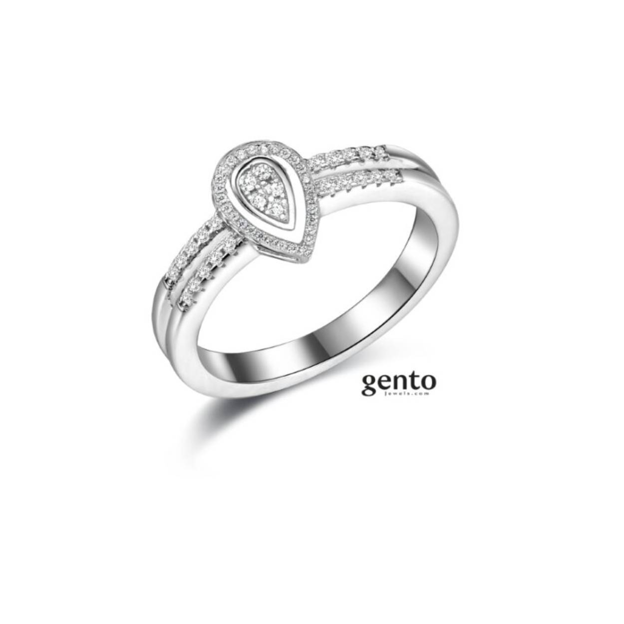 Zilveren ring gento jewels