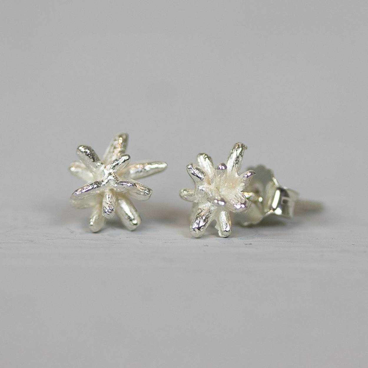 Oorknop gemaakt van 925 sterling zilver. In de oorknop kan je een sterretje zien, een bloemetje en misschien nog wel meer. Daarom hebben wij hem de naam "firework".