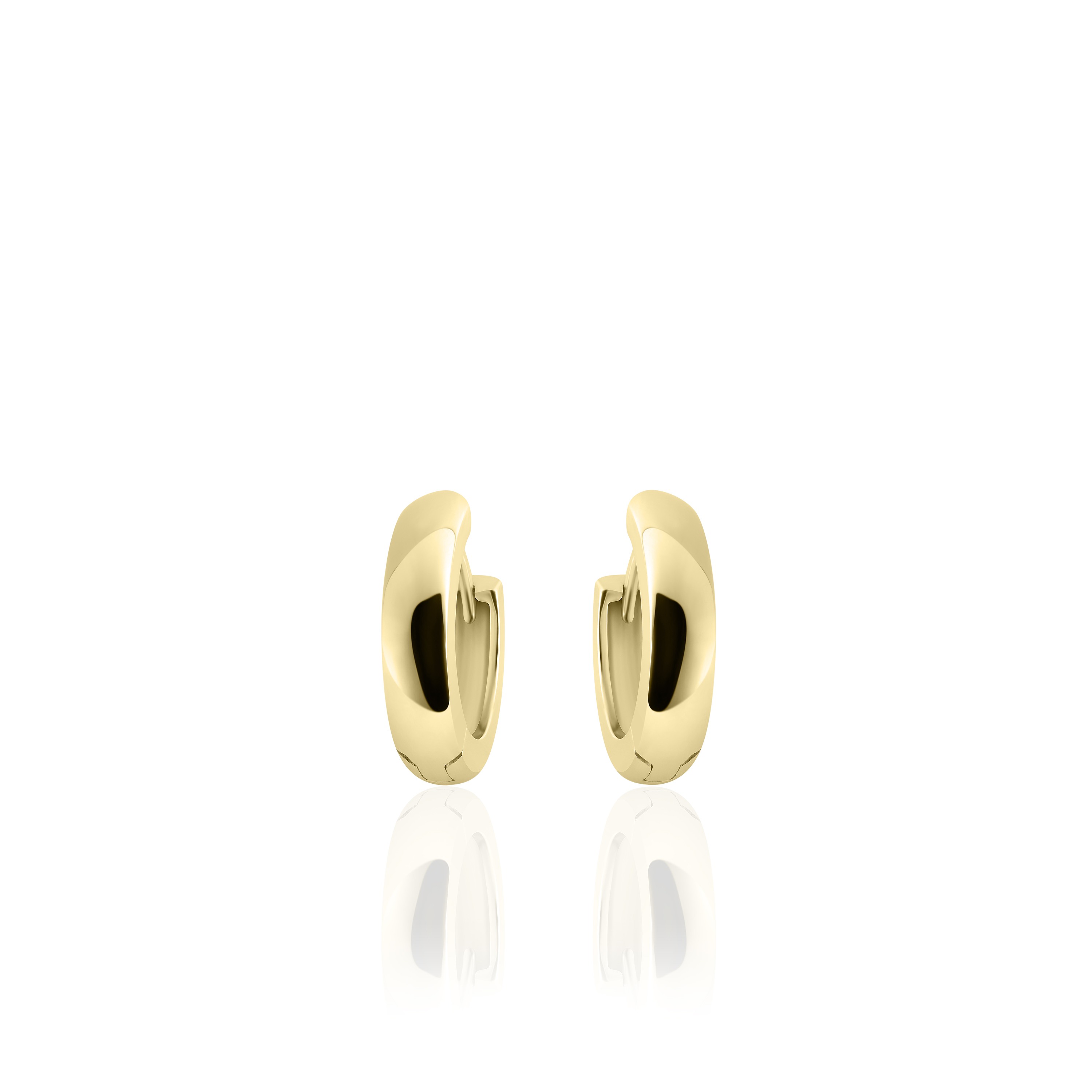 Gisser Jewels Zilver oorringen goud VGKCA3/13.5