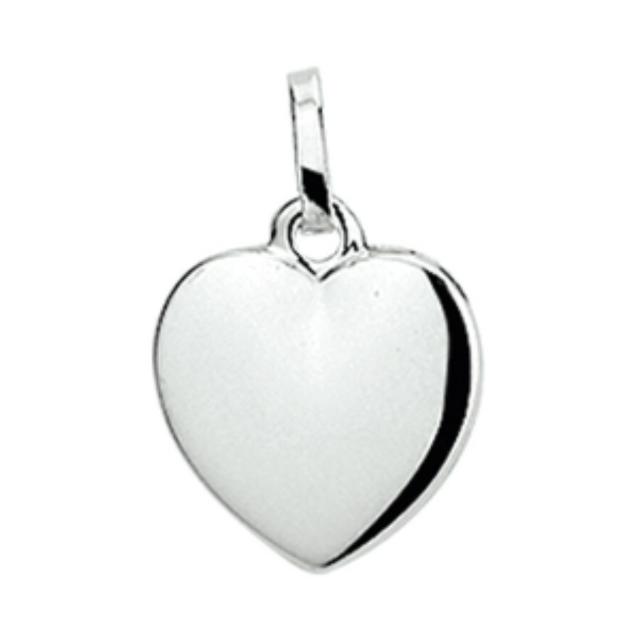 zilveren hartje massief 13/12.5mm 