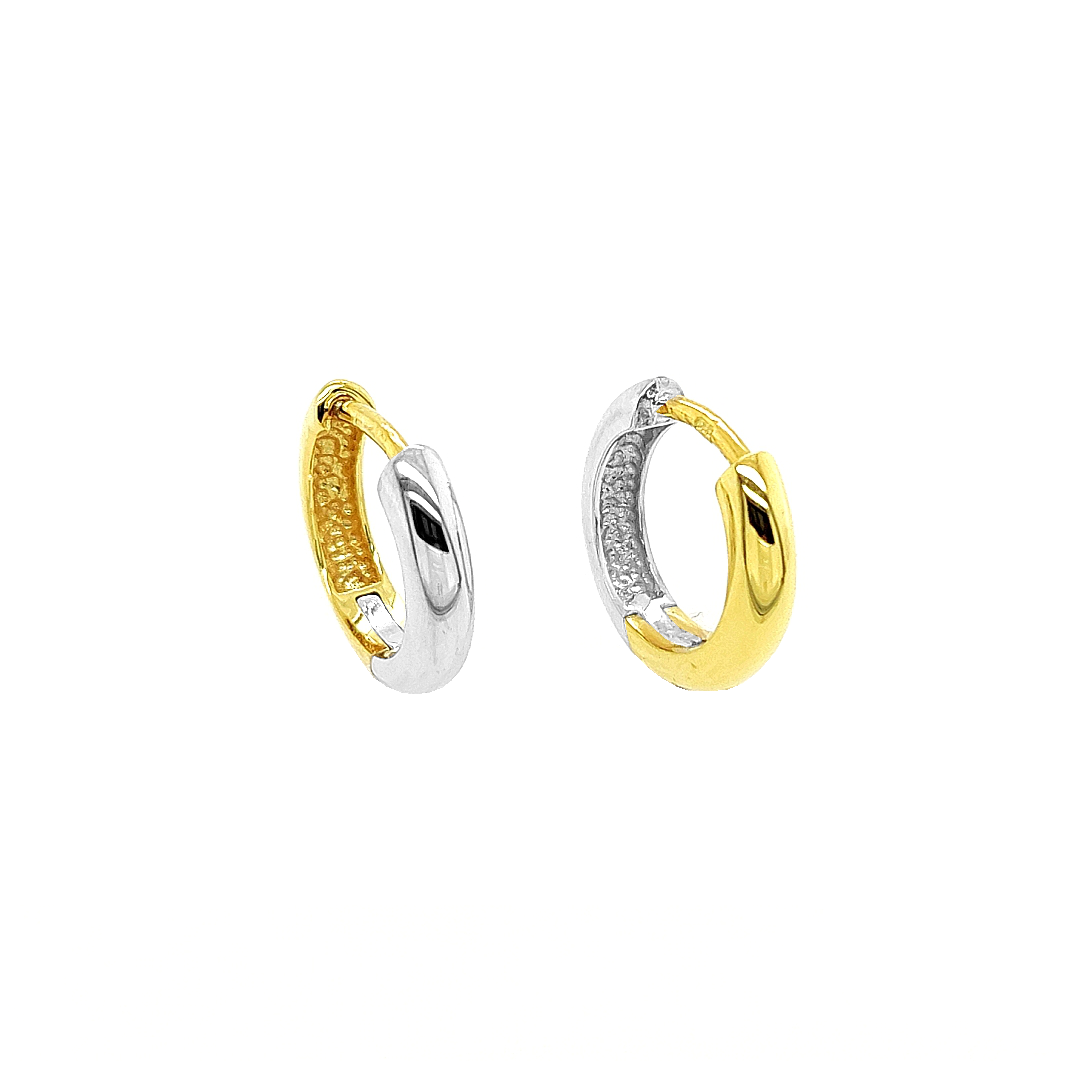 Deze oorringen zijn ontzettend leuk! Iedere oorring heeft een witgouden en geel gouden zijde, dit is erg handig, want nu kan je ze makkelijk matchen met je hele outfit (want soms past witgoud beter en soms past geelgoud beter).