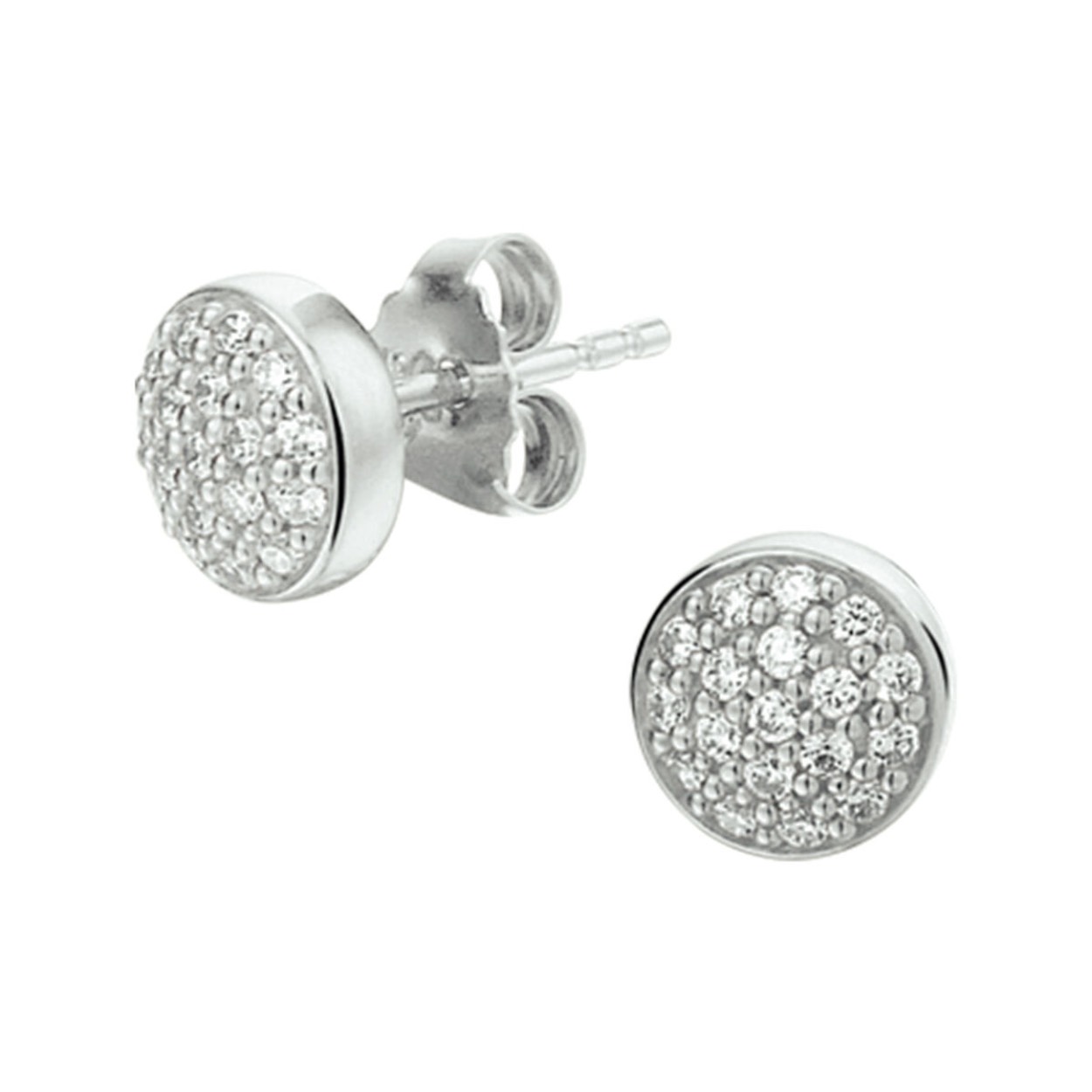 Huiscollectie zilveren oorknoppen zirkonia