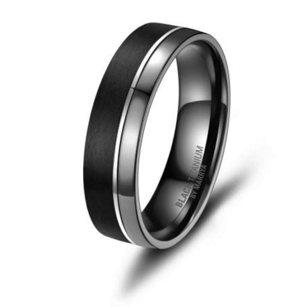 Marrya Black Titanium ring H-BT-07-67
