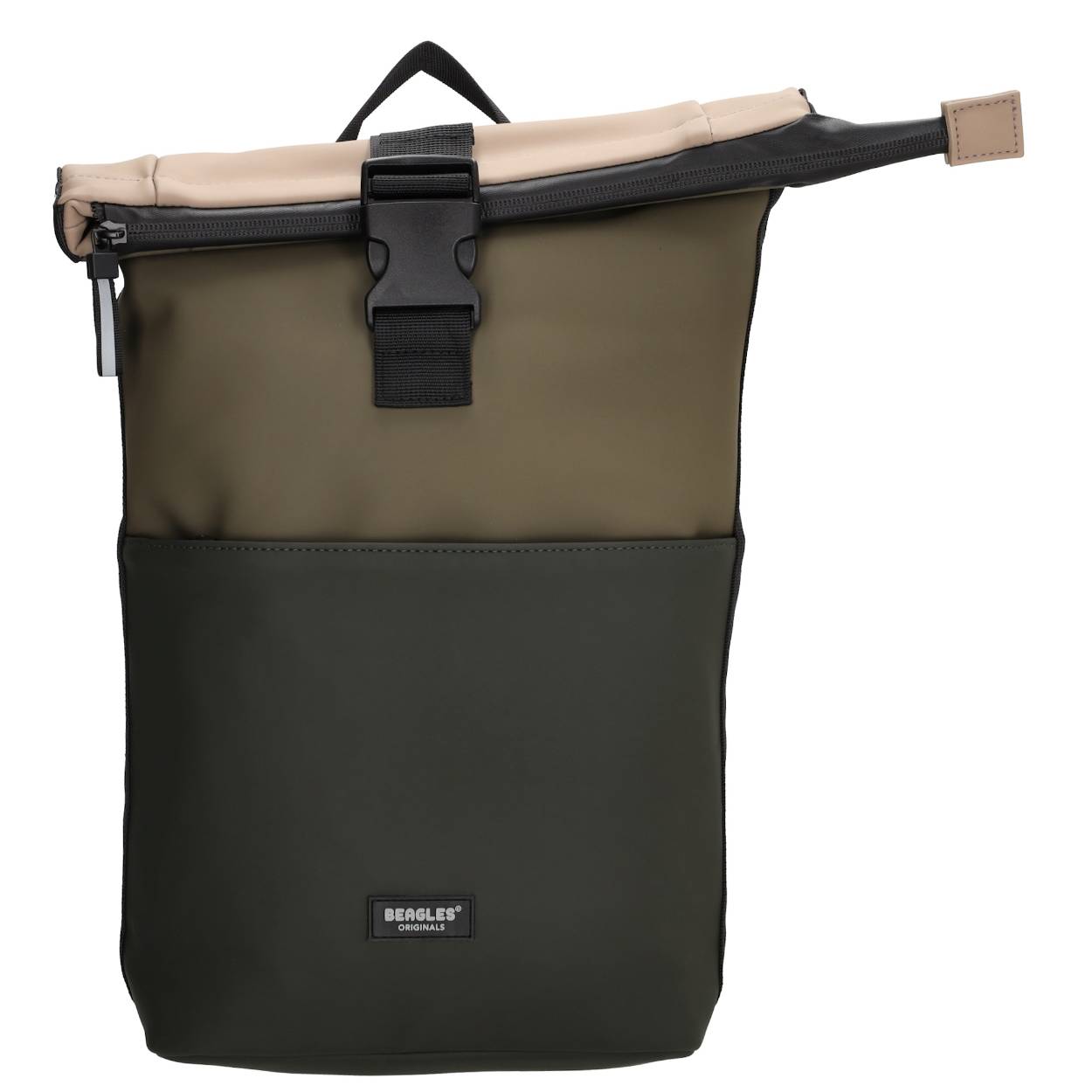 Met deze fijne rugzak zit je zeker goed voor school of werk! Deze toffe rugzak komt van het merk Beagles Originals. De rugzak heeft een compact formaat wat 'm ideaal maakt als je niet veel spullen nodig hebt. Het hoofdvak heeft een extra vak met ruimte voor een tablet. Daarnaast heeft de tas een voor- en achtervak. De rugzak sluit met een ritssluiting en kan met de klikgesp extra gesloten worden. Je draagt de rugzak comfortabel op de rug met de gewatteerde schouderbanden. Door het waterafstotende materiaal blijven jouw spullen veilig. Wat neem jij allemaal mee in deze toffe rugzak? 

De eigenschappen van deze rugzak zijn: 

Hoofdvak met ritssluiting en overslag 
Voor- en achtervak  
Tabletvak
Verstelbare schouderbanden 
Enkel handvat
Waterafstotend materiaal