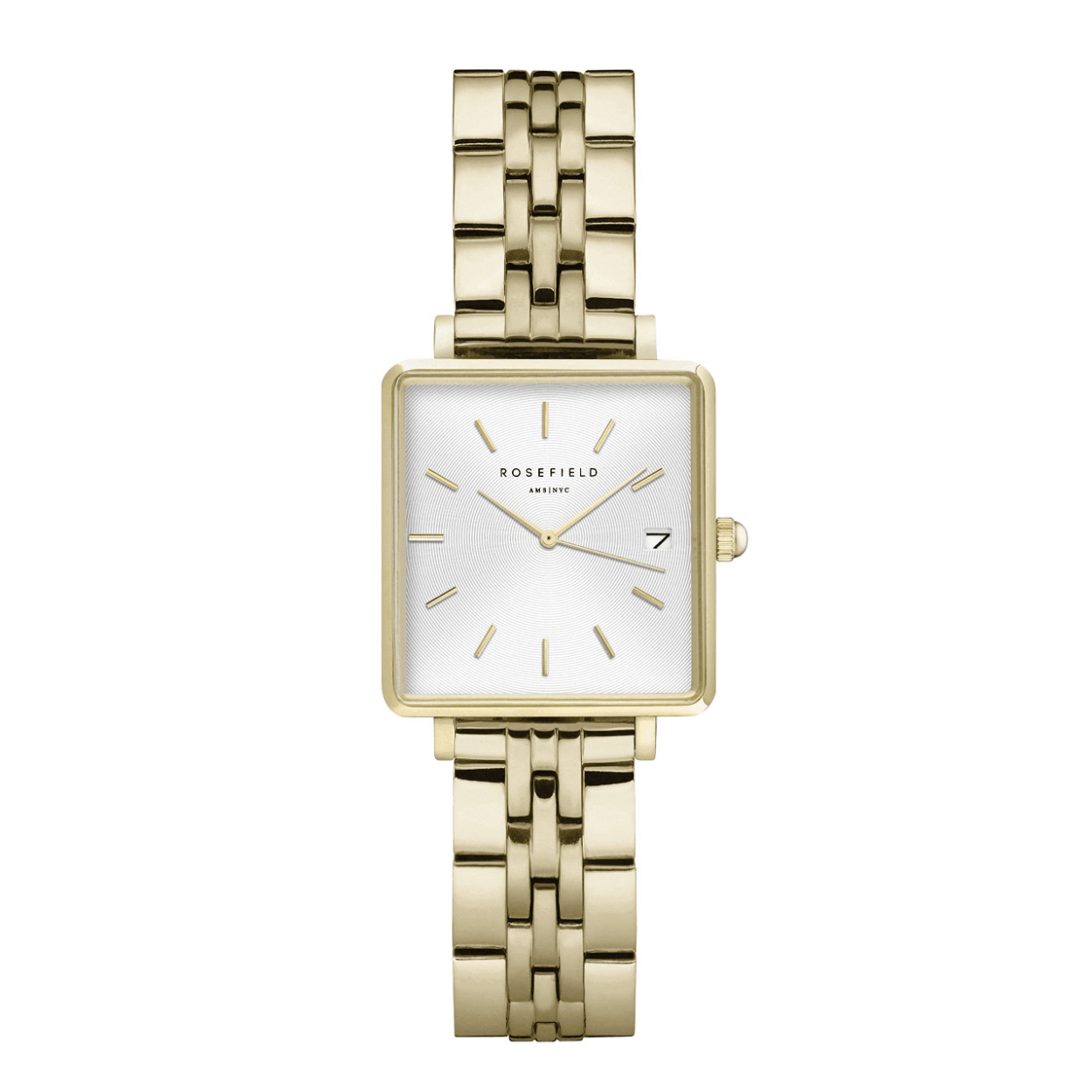 Rosefield dameshorloge Mini Boxy gold