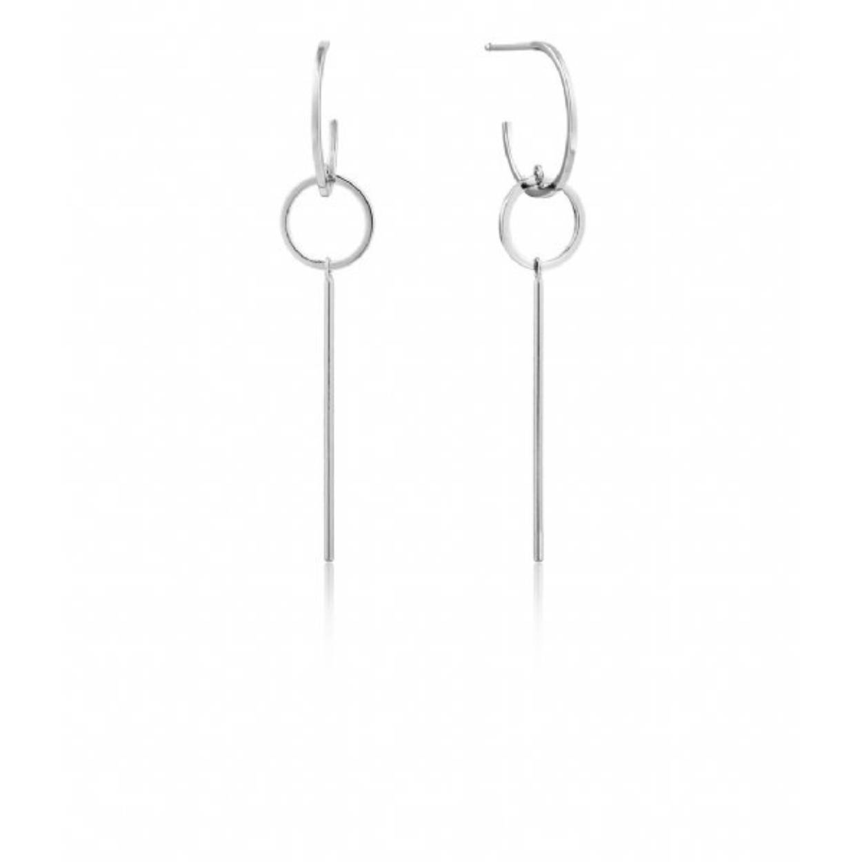 zilver oorhanger
