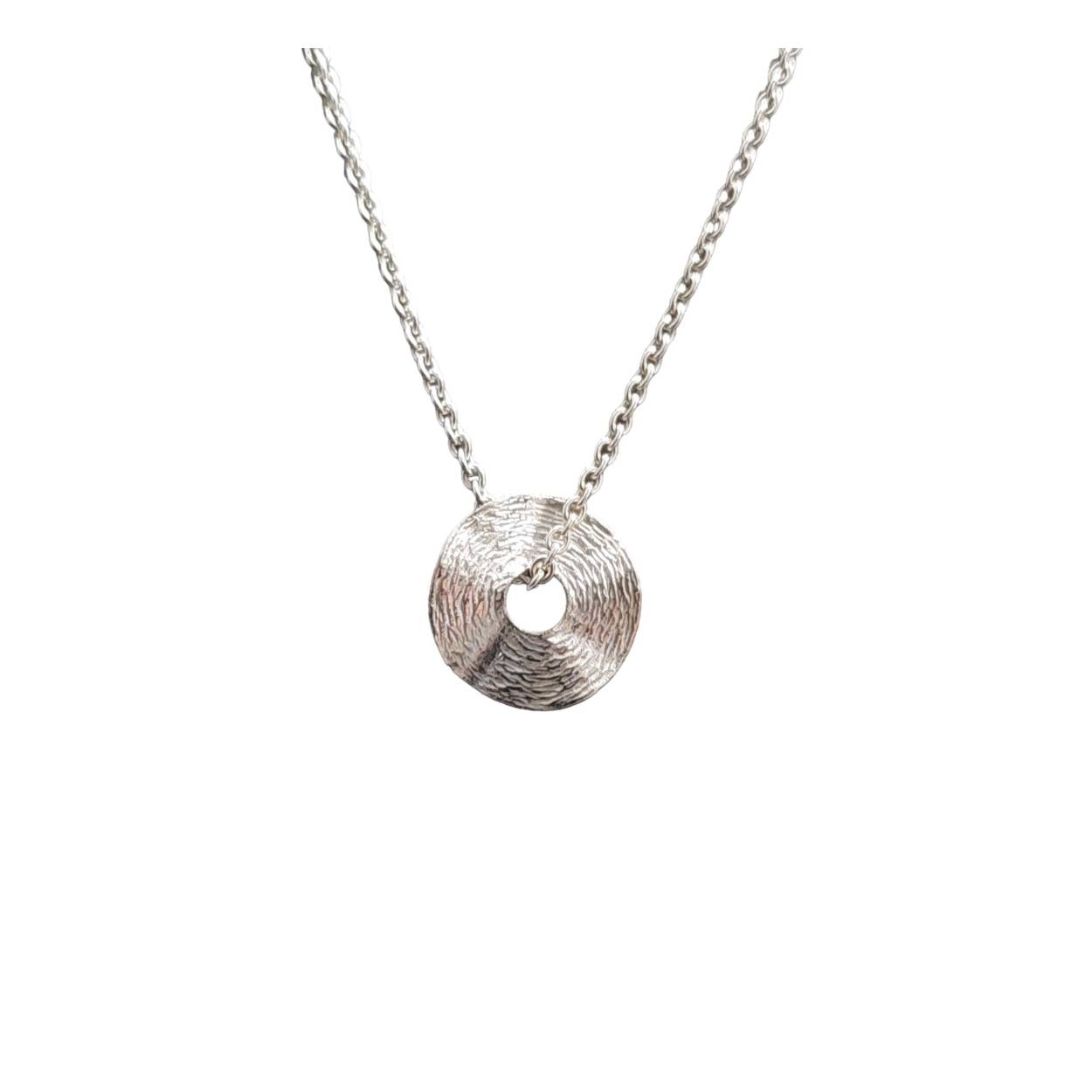 14kt hanger witgoud munt 0