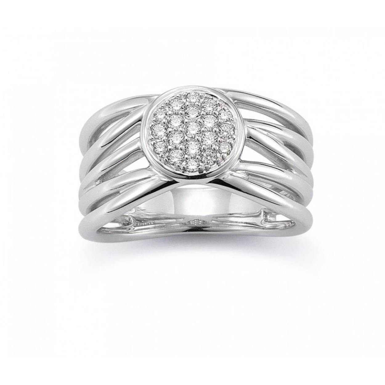 Deze prachtige zilveren ring van Viventy is bezet met zirkonia. De maat van de ring is 52.