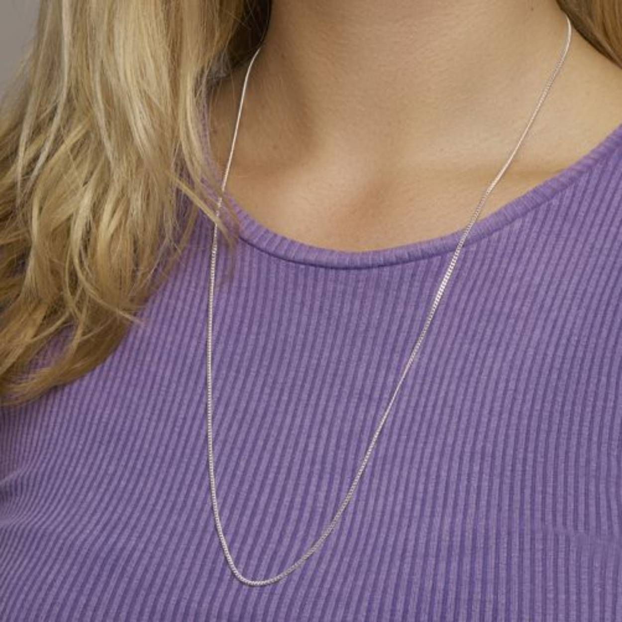 zilver lengte collier 70cm 1.8mm gourmet