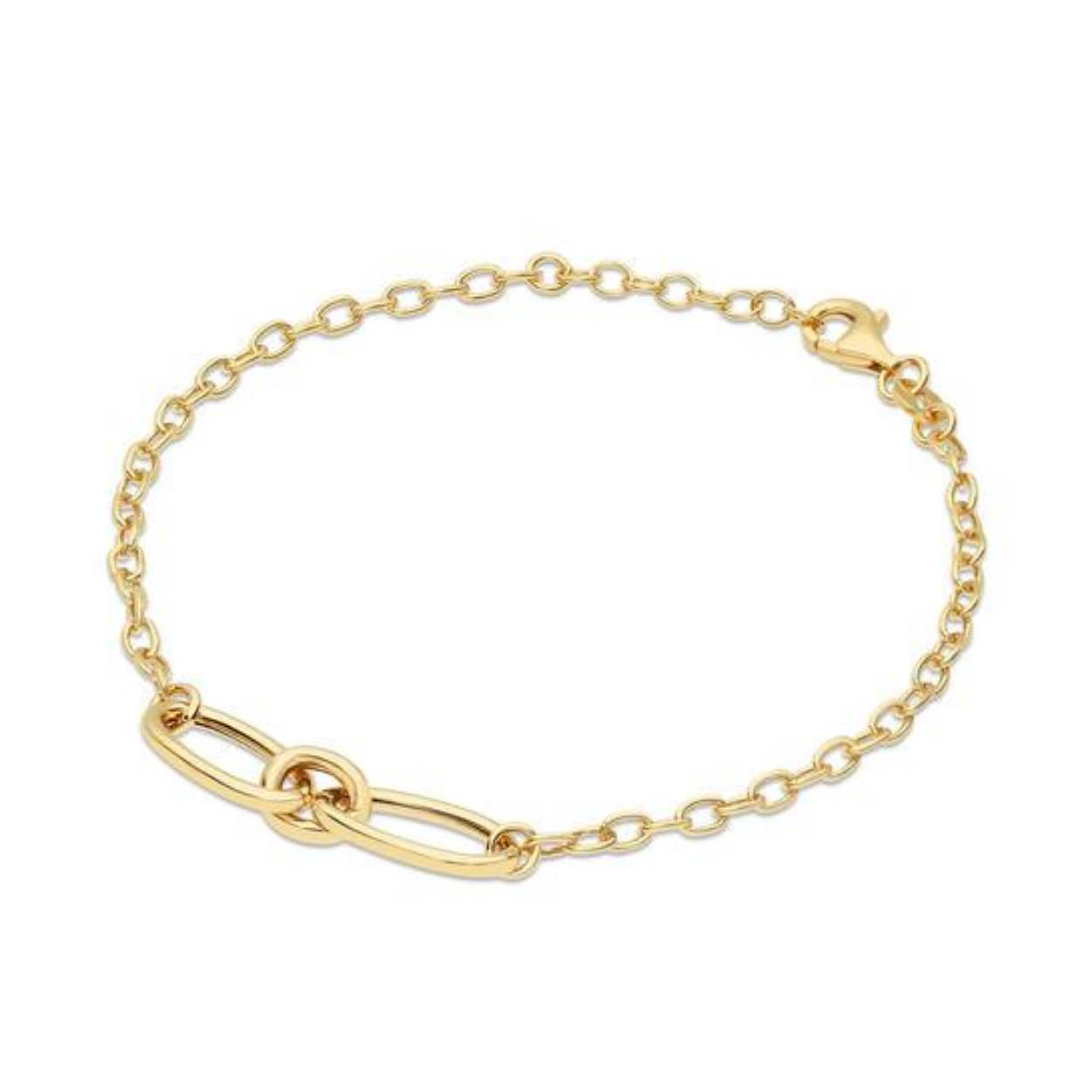 Zilveren armband verguld