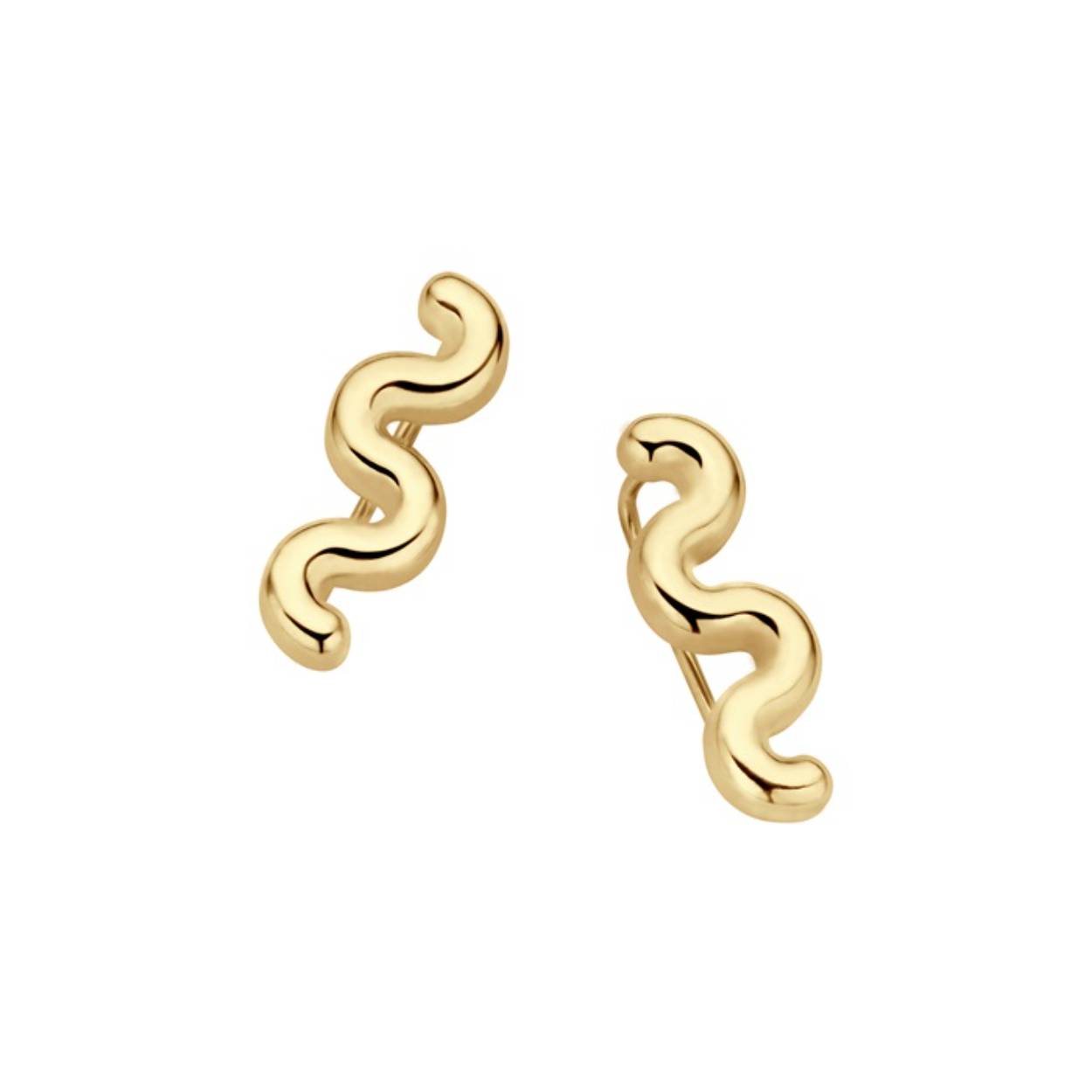 FR CRINKLE EARRING FE20GD GOUDKLEURIG