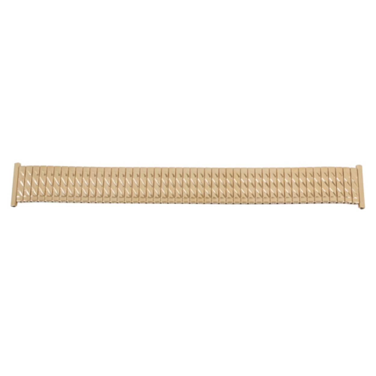 Horlogeband edelstaal fixoflex 10mm geel verguld