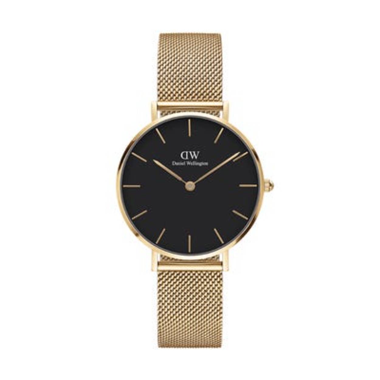 De Petite Evergold 32 is onze nieuwste toevoeging aan de Petite Collectie. Hij heeft een zwarte wijzerplaat en onze klassieke mesh band in een lichte goudkleur. Maak je look compleet met een chic goudaccent en een pittig randje in de vorm van de zwarte wijzerplaat.