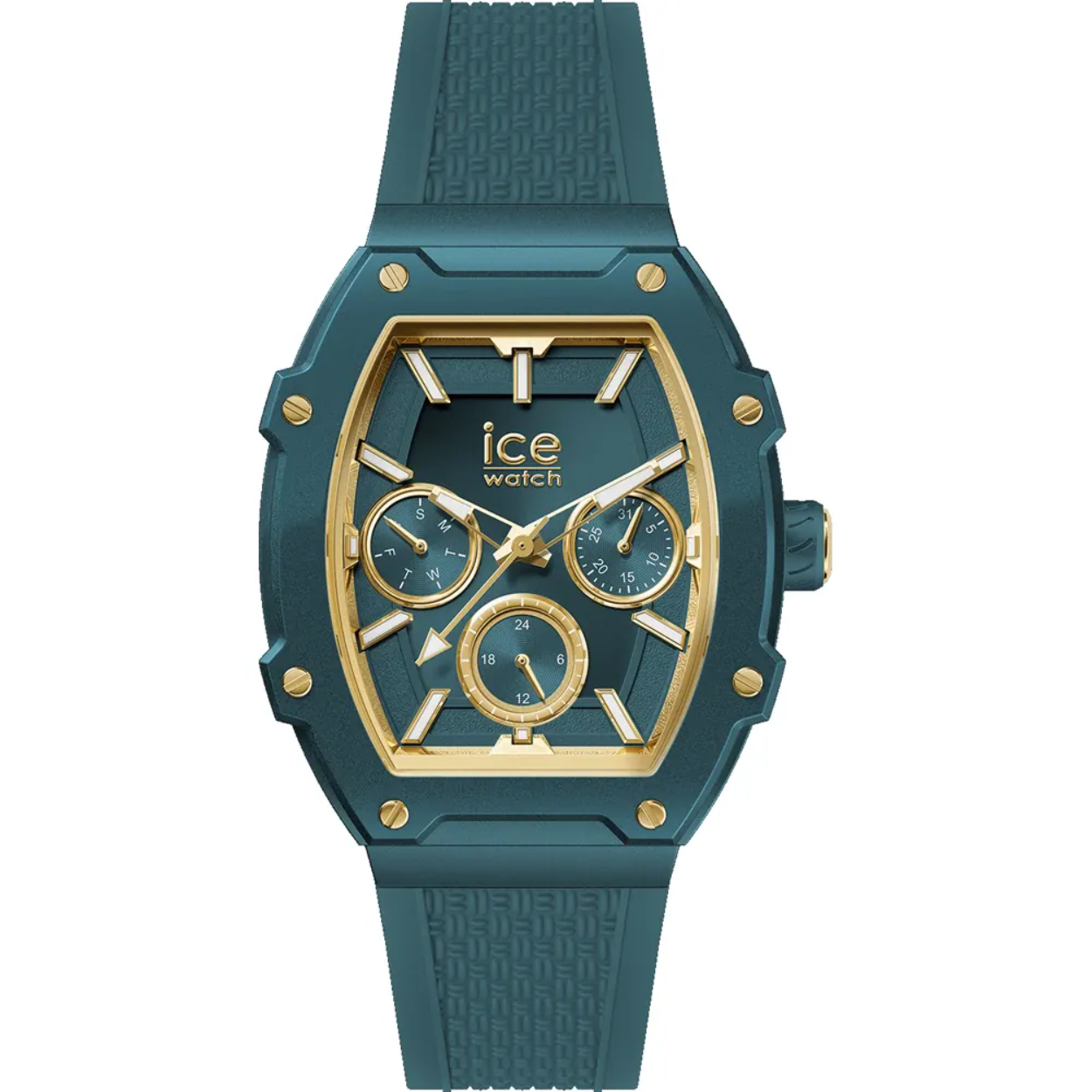 Dit Ice-Watch horloge heeft een kast gemaakt van Aluminium met een diameter van 35 mm en is voorzien van een Rubber band. In de kast bevindt zich een Miyota kwaliteitsuurwerk en is afgewerkt met Mineraalglas.

Het horloge is 5ATM. Dit betekent dat het horloge geschikt is om mee te douchen. Verder wordt het horloge geleverd met 2 jaar garantie.