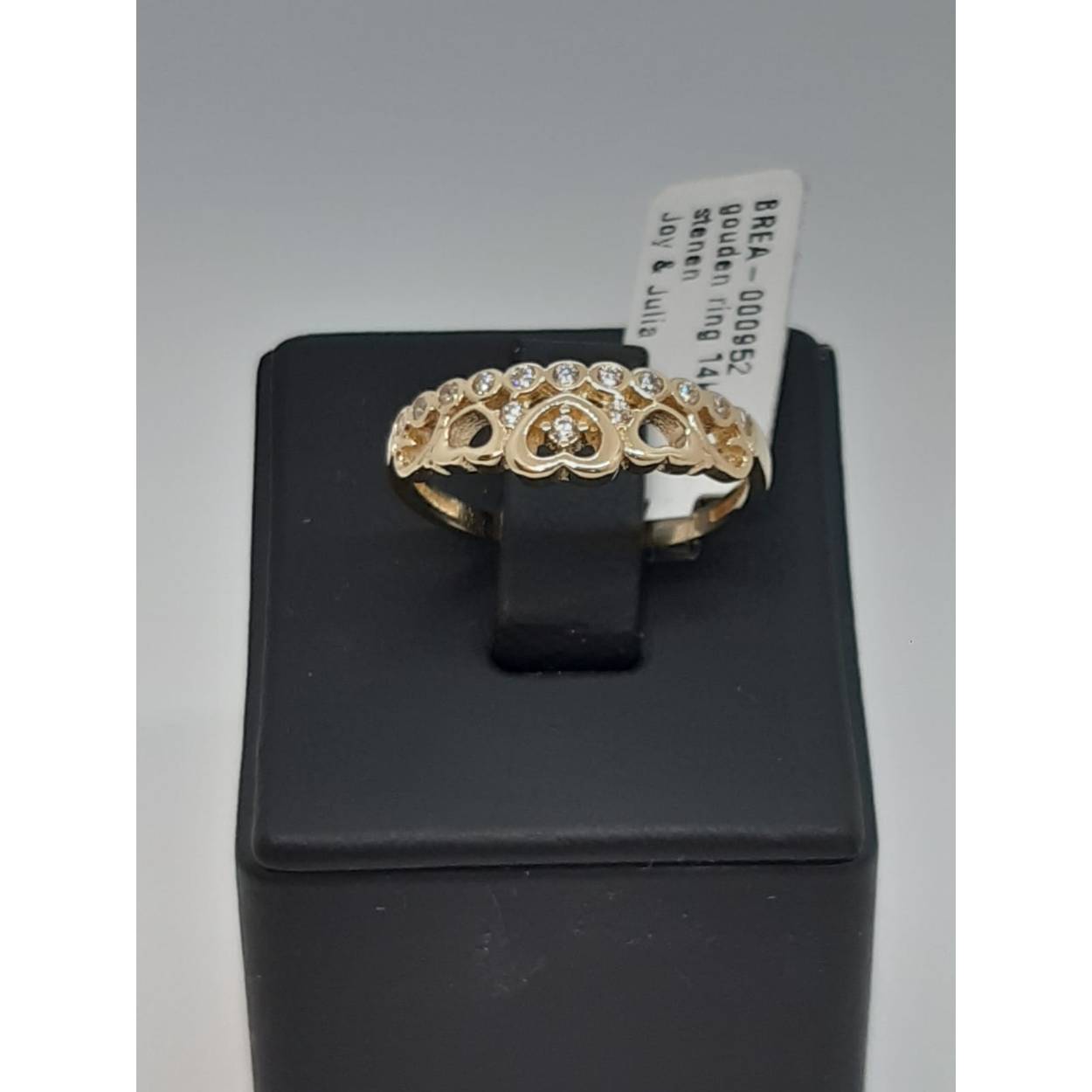 gouden ring 14k met stenen