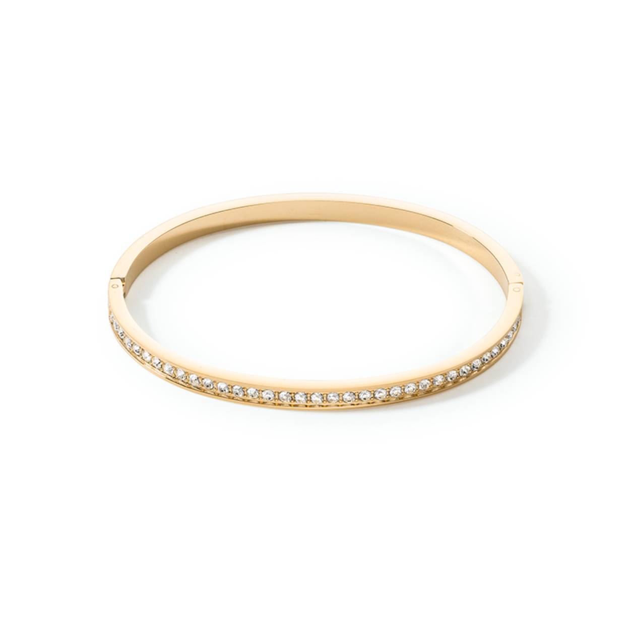 Coeur de Lion  bangle armband, verguld met kristal