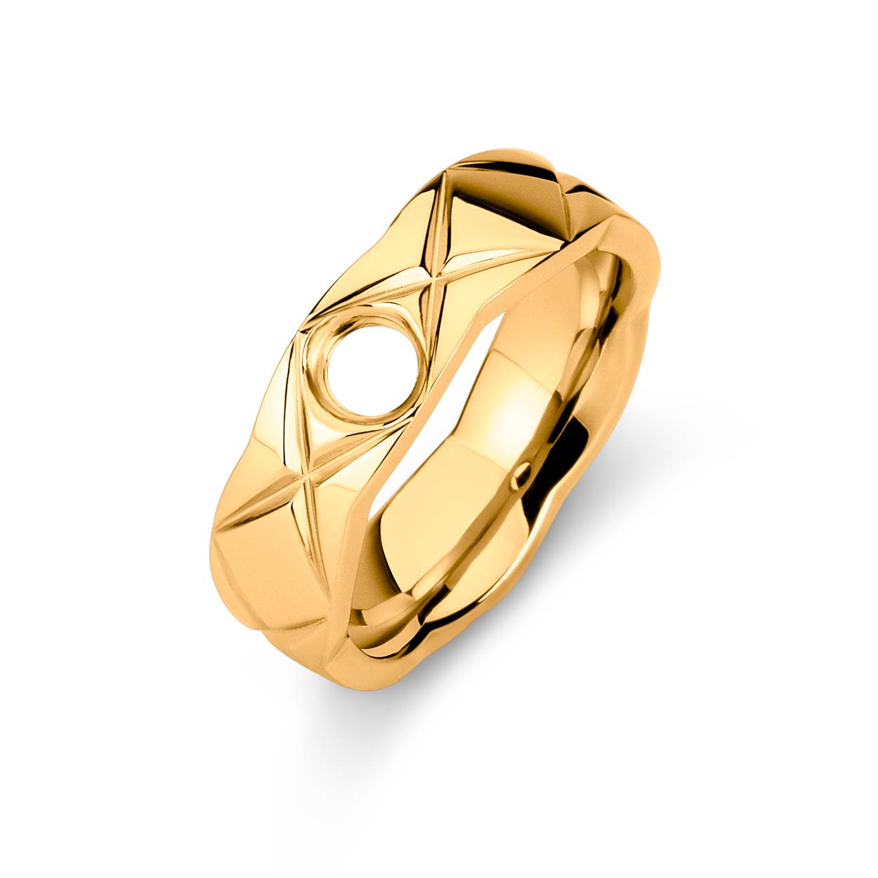 De Melano Vivid Vallée ring is voorzien van diepe graveringen, geïnspireerd door de woontrend van nu: gecapituleerde meubels. De ring is voorzien van zacht afgeronde randjes, waardoor de ring een vrouwelijke uitstraling heeft. De Vallée ring is 6 mm breed en is verkrijgbaar in een zilver-, rose goud- of goudkleurige plating.

Alle steentjes uit de Melano Vivid collectie zijn verwisselbaar en passen op alle Vivid sieraden.