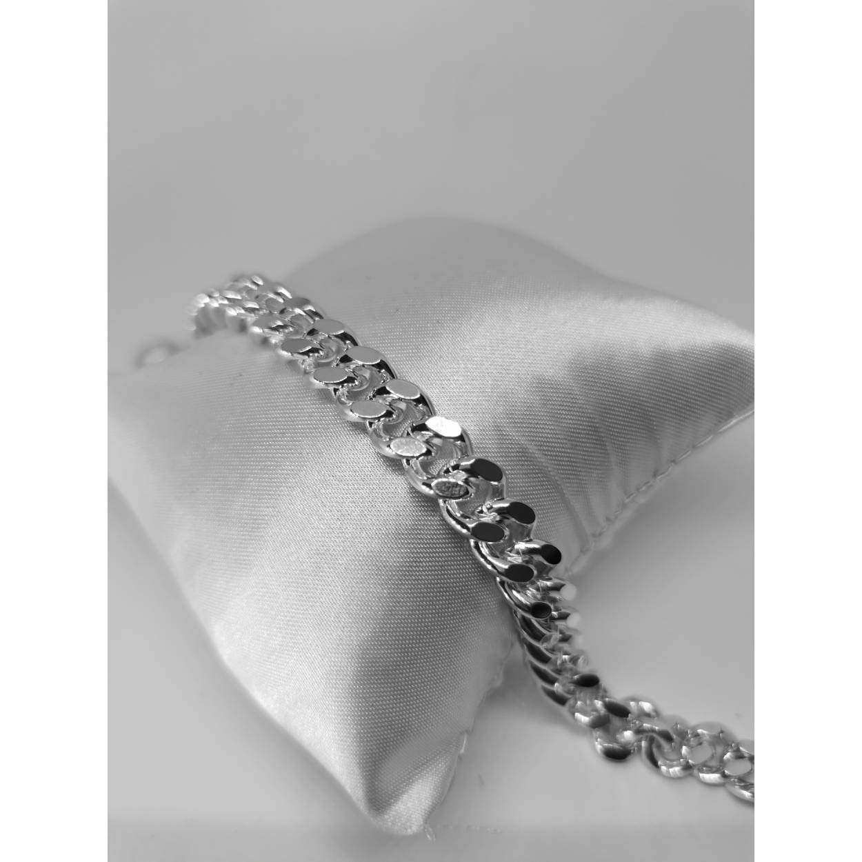 Zilveren Gourmet armband 