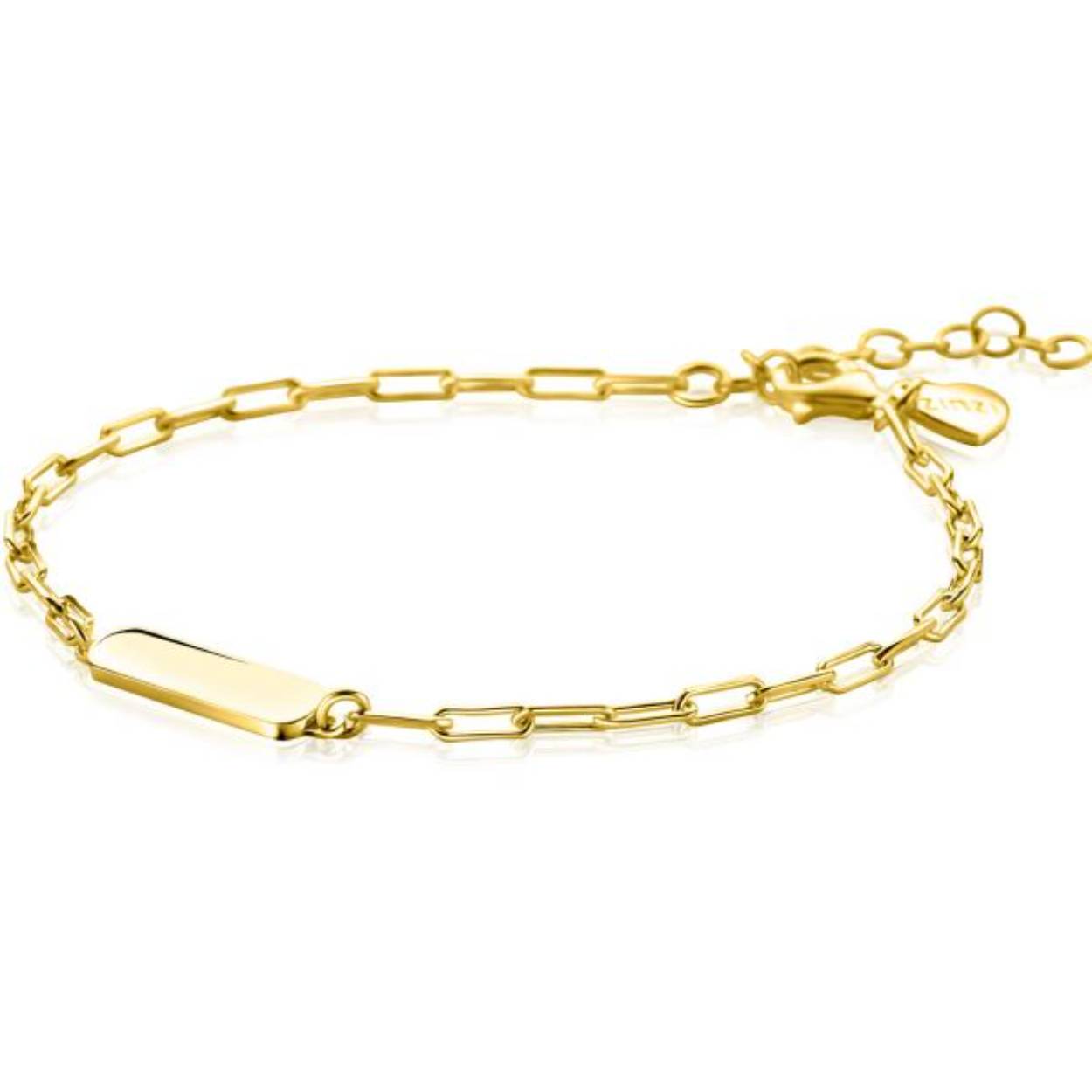 Zinzi zilver vergulde armband
