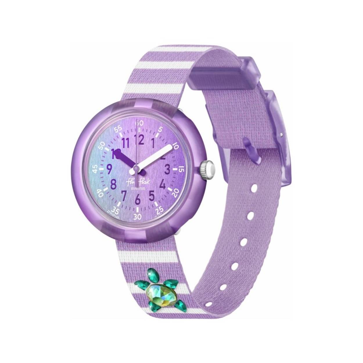Leer uw kind dat van de zee houdt, klokkijken met het SHINING TURTLE educatieve kinderhorloge met kristallen stenen gerangschikt in een schattig schildpadontwerp. Perfect cadeau voor oceaanavonturiers!