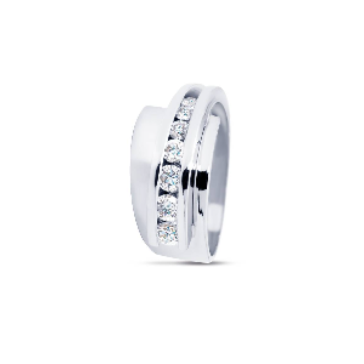 RIN0052-032 RING MET 5-0.32CT R/SI DIAMANT MODEL GALLA PLUS.