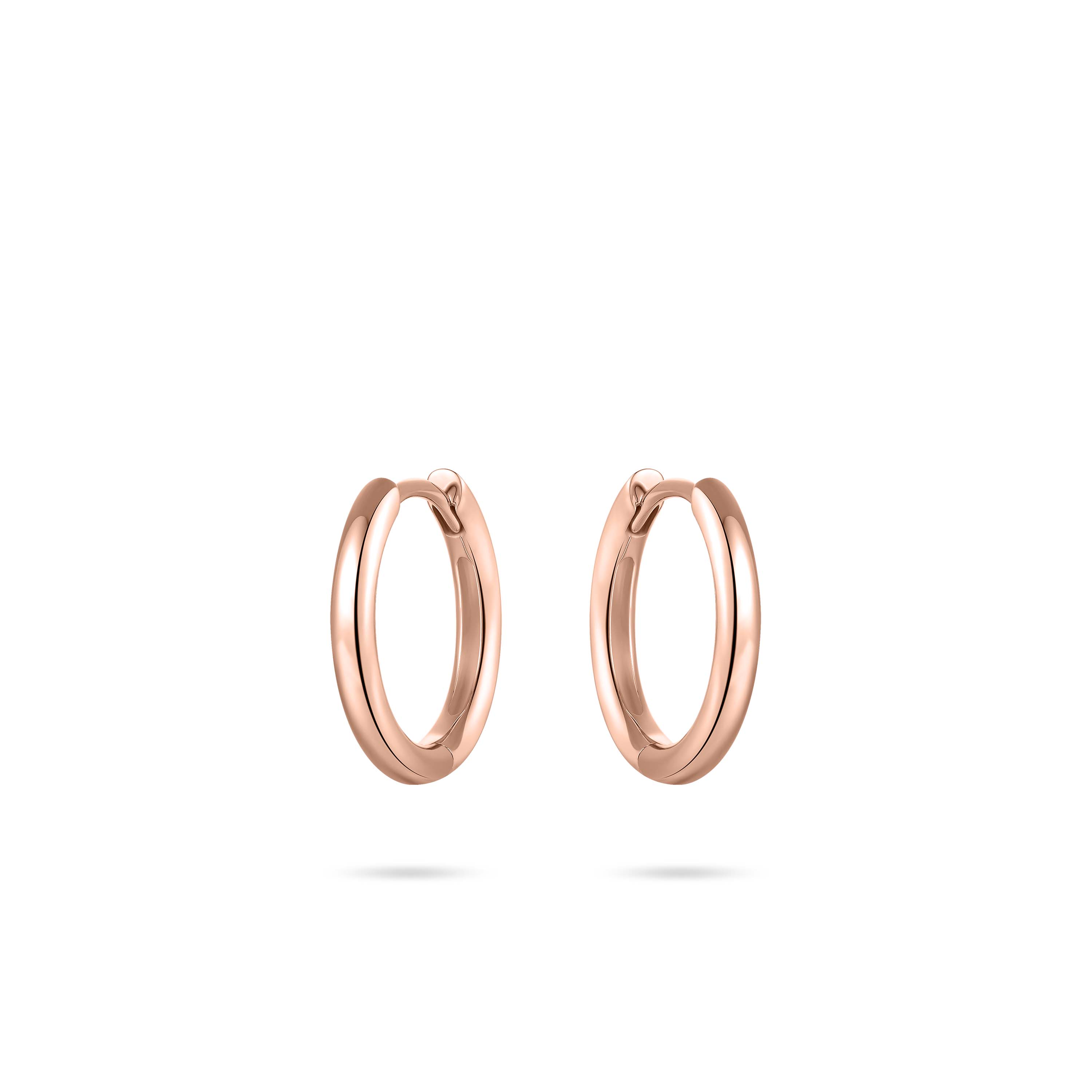 Gisser Jewels oorringen rood goud VRKCL2/15