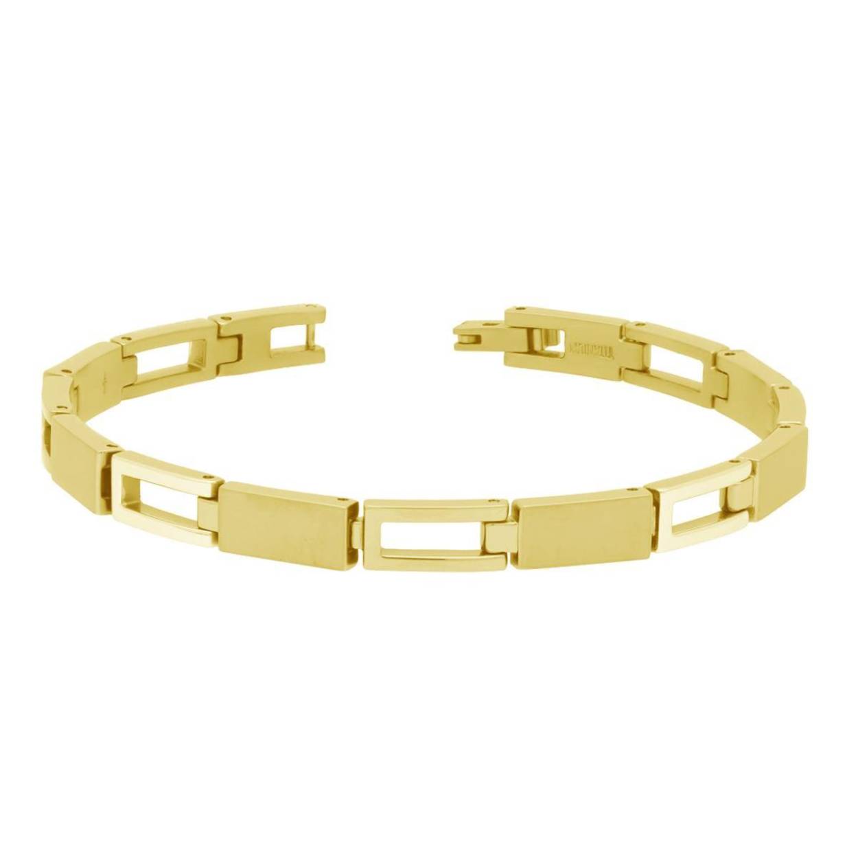 Boccia titanium armband goldplated