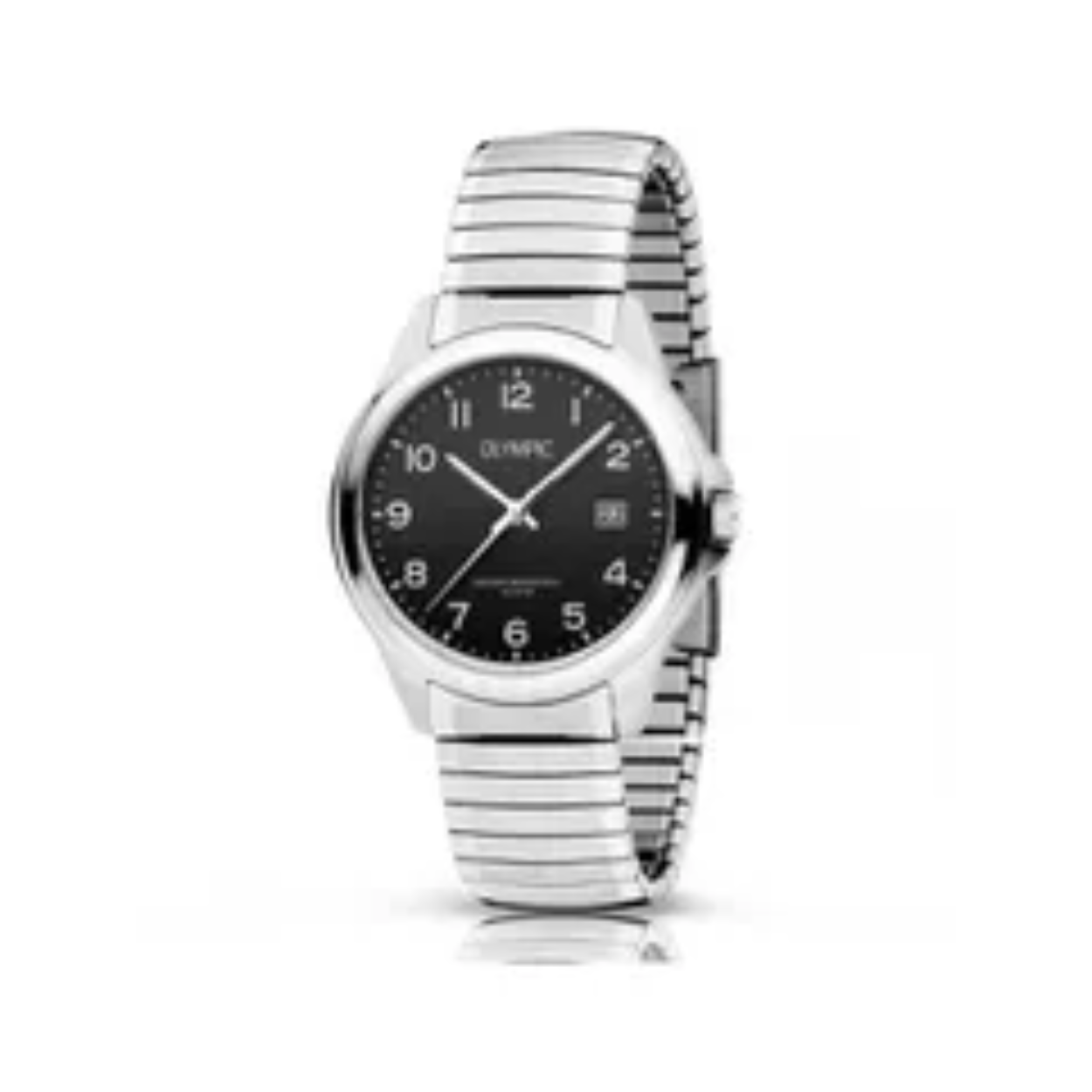 Olympic OL26HSS309 CHARLIE Horloge - Staal - Staal - Zwart - 38mm