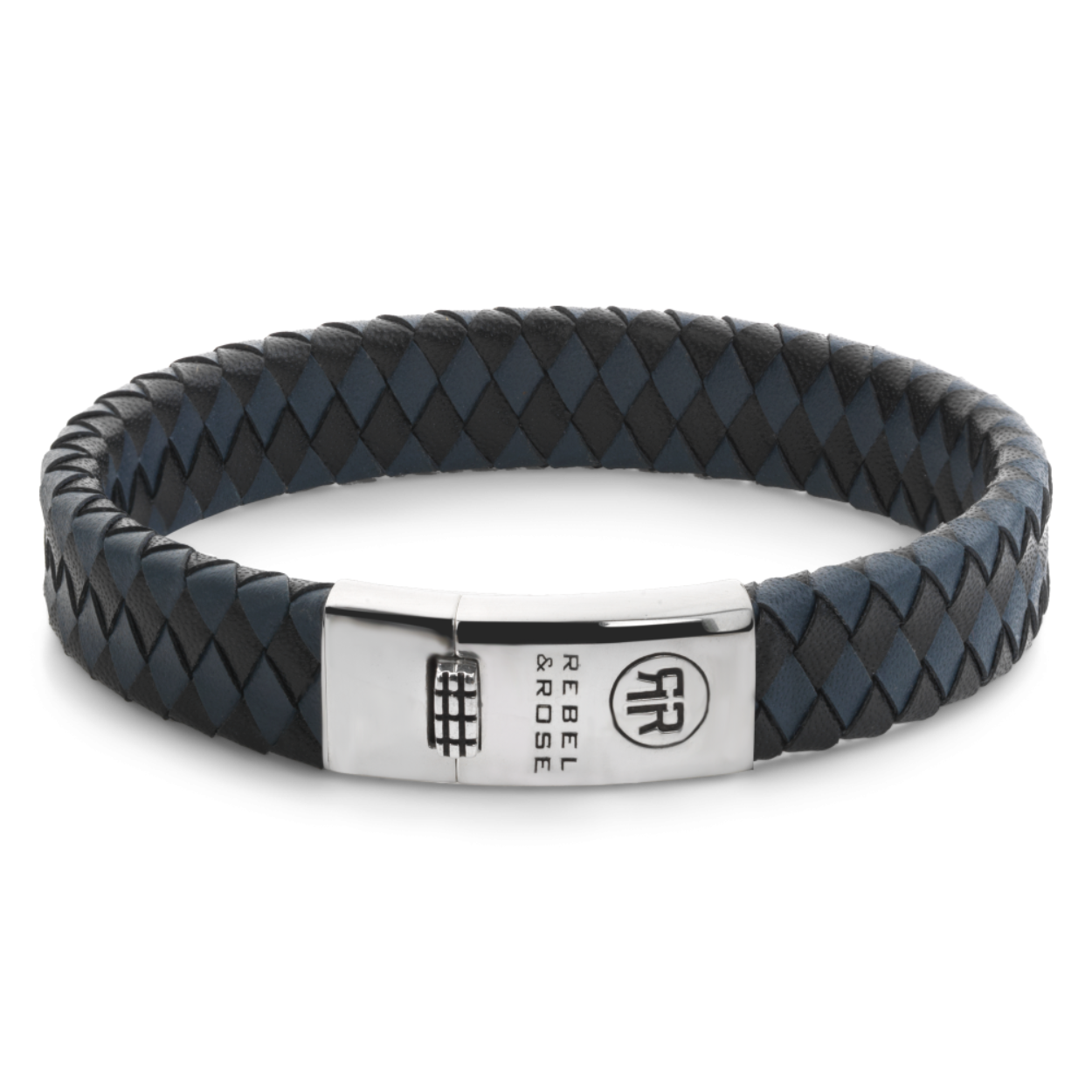 RR-L0177-S-L Braided Flat 925 Bla