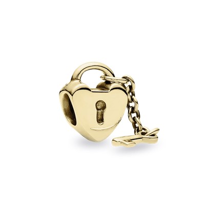 gouden bedel key to the heart