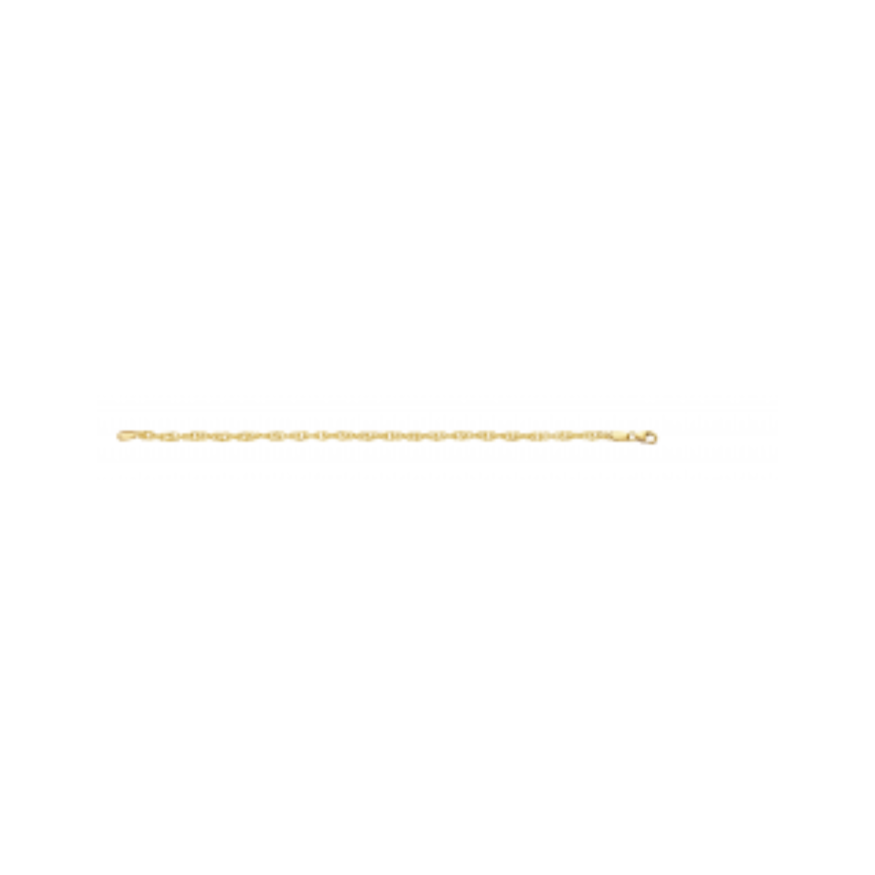 gouden Fjory collier met zilveren kern, singapore 3mm 42cm