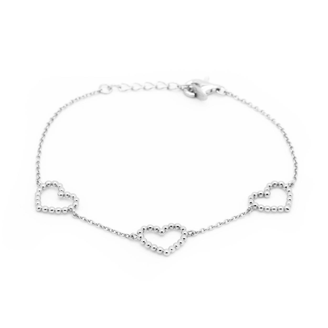 Zilveren karma armband open your heart